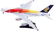 Pre-Built Model Aircraft 36CM Scale Miniature Aircraft Model 1:200 for Singapore Airlines A380 9V-SKJ Finished Airplane Model Kit Miniature Airplane Model
