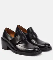 [Dries Van Noten] Dries Van Noten Leather penny loafers AU 9 black