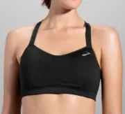 Brooks UpRise Crossback Moving Comfort Black L75104 Women's Bra Size L