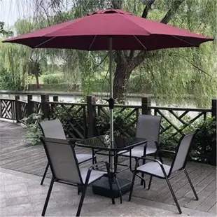 戶外遮陽傘花園庭院室外超大號太陽傘擺攤崗亭傘中柱防雨桌椅傘。