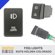 FOG LIGHTS BLUE LED Push Switch Suit HOLDEN COLORADO 2012-2016 12v Dash
