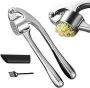 Garlic Mincer,Peeler Tool Garlic Press Mincer | Ergonomic Easy Squeeze Vegetable Crusher for Lovers & Families