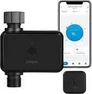 Johgee Garden Irrigation Computer with WiFi Hub, Smart WiFi Irrigation Timer with Bluetooth and App Control, Automatic/Manual Water Timer for Garden, Lawn