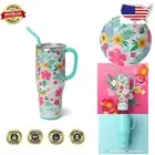 Dishwasher Safe 40oz Insulated Tumbler with Handle - Perfect Travel Mug Gift