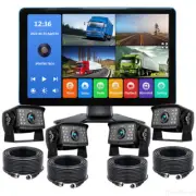 9" Touch Screen Monitor DVR Bluetooth Mirror Link 360 View Backup Camera Truck