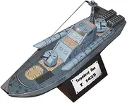 1/150 Scale Russian T-1425 Torpedo Boat Model Paper Fighter Military Model Diecast Ship Model for Collection (Unassembled Kit) Model Collection