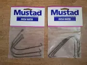 NEW Mustad 7724 Pike Hook Size 4, 3 in each pack, 2 packs (Total 6 hooks) Norway