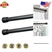 Durable Constant Tension Rods 43-75 In for Master & Guest Bathrooms - Set of 2