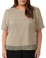 Estelle Plus Maxime Pleated Top