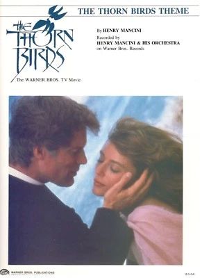 MANCINI "THE THORN BIRDS THEME" SHEET MUSIC-PIANO/VOCAL/GUITAR/CHORDS-1983-NEW!!