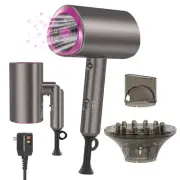 Professional Ionic Hair Dryer Blow Dryer with Diffuser and Concentrator for C...