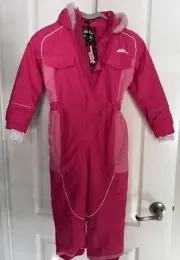 NO FEAR Girls Toddler Size 3-4 Pink One-Piece Ski Snowsuit NWT