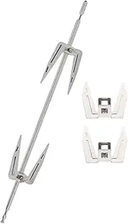 Garneck 1 Set Rotating Chicken Forks Grill Accessories for Air Fryers and Ovens BBQ Meat Spit Rods for Roasted Chicken