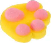 Vaguelly Baby Bath Sponge Cartoon Animal Shaped Shower Scrubber Exfoliating Scrub Cleansing Sponge Baby Bath Toy for Kids Toddlers