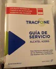 Tracfone Alcatel One Touch A206G Flip Phone Black