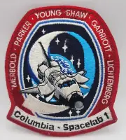 Columbia Space Shuttle Spacelab 1 Embroidered Souvenir Patch