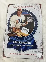 1947 Pabst Blue Ribbon Beer For You Armchair Quarterbacks Eddie Cantor Print Ad
