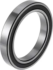 X AUTOHAUX 6918DDU Deep Groove Ball Bearings 90x125x18mm P5 Double Rubber Seal Lubricated Bearings 1 Pc Car Scooter Skateboard Wheel Universal Black Silver Tone
