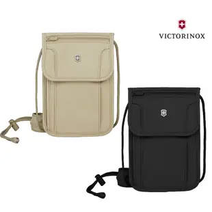 Victorinox 瑞士維氏 RFID防盜錄 防搶包 掛脖 掛頸式證件包 TRGE-6106 (卡其/黑色)