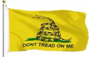 3x5 Feet Dont Tread on Me Gadsden Flag Gadsden Tea Party SPUN 100D Polyester