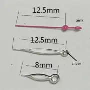 Silver Trim Pink Second Hand Watch Hands for Miyota 2315 2035 2036 2115 2305