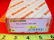 Weidmuller 1728310000 Lot of (50) Terminal Blocks S2L 3.5/6/90 3.5SN SW 6P 3.5mm