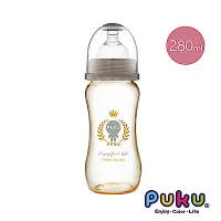 在飛比找Yahoo奇摩購物中心優惠-【PUKU】PPSU母乳實感寬口奶瓶280ML