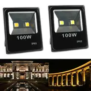 100W Waterproof LED Ultra Thin Flood Light Outdooors Garden Spot Lightt Landscape Lamp 297159 WHITE LIGHT