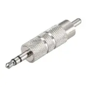 3.5mm Male to RCA Male Connector Stereo Audio Video Adapter Converter Zinc Alloy