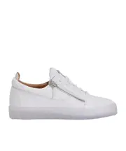 zip-detail glitter trainers 39 White