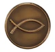 Howard Miller 800-161 (800161) 3 Inch Christ Fish Medallion for Cremation Chest
