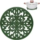 Cast Iron Trivet 6.7 Inch Iron Trivet for Hot Dish Pot Pan Plate Teapot,Heat Res