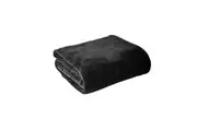Hotel Living Super Soft Coral Fleece Blanket Single Charcoal