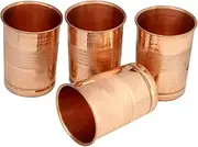 Copper Glasses Tumbler Set of 4 Pieces for Water