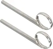 DRESSOOS 2pcs Durable Slide Finger Pull Rings for Trumpet Replacement Accessory for Trumpet Slide Ring for Professional Musicians