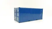 WSI 04-2122 - 20 FT Shipping Container Blue - Scale 1:50