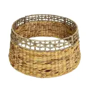 Christmas Tree Collar, 24'' Christmas Tree Ring, Natural Woven Christmas Tree...