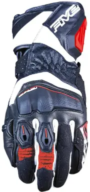 Five RFX4 EVO Motorcycle Gloves, black-white-red, Size 2XL for Men Black White Red