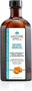 Nature Spell Argan Oil for Hair & Body, Targets Split Ends & Reduces Appearance of Scars, 5.07 Fl Oz