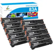 10 Black CF283A 83A Toner Cartridge For HP Laserjet Pro M225dn M225dw M127fn mfp