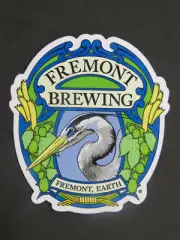 BEER Brewery STICKER ~ FREMONT Brewing Co ~ Seattle, WASHINGTON; Blue Heron Bird