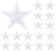 ULDIGI 30pcs Star Iron Patches for Clothing DIY Embroidered Appliques for Easy Repair and Decoration for Coats Shirts Bags Hats and Shoes