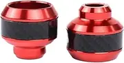 Fork Protectors 2Pcs Universal Motorcycle Wheel Protection Crash Pad Protectors Alloy Falling Front Fork Slider Shock Absorption(Red)