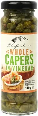 Whole Capers in Vinegar 110 G