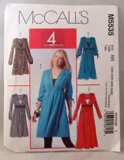McCall's M5535 four dresses plus size 18W-24W
