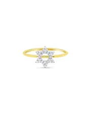 Meira T 14K Yellow Gold Diamond Star of David Ring, 0.06 ct. t. w.