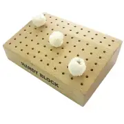 88 Hole Wooden Bur Stand Burr Drill Holder Stand Revolving Bits Organiser Tool