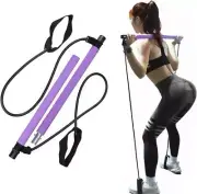 Pilates Bar, Pilates Exercise Resistance Band, Pilates bar kit with Resistance