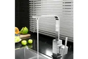 Cefito Kitchen Mixer Tap Mixer Square Sink Faucet Basin Laundry Chrome