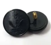Genuine British Army Queens Gurkha (Signals) Issue Dress Black Buttons ASBT128
